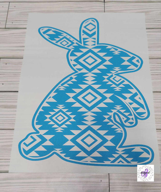 AZTEC BUNNY (BRIGHT BLUE)