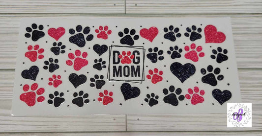 DOG MOM PINK PAWPRINT