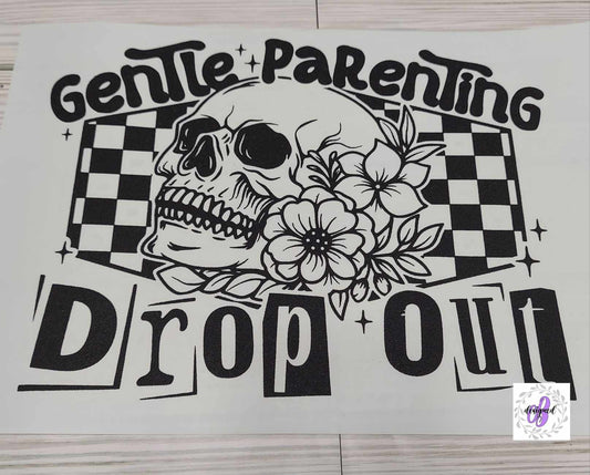 GENTLE PARENT DROP OUT FLORAL SKULL CHECKERED