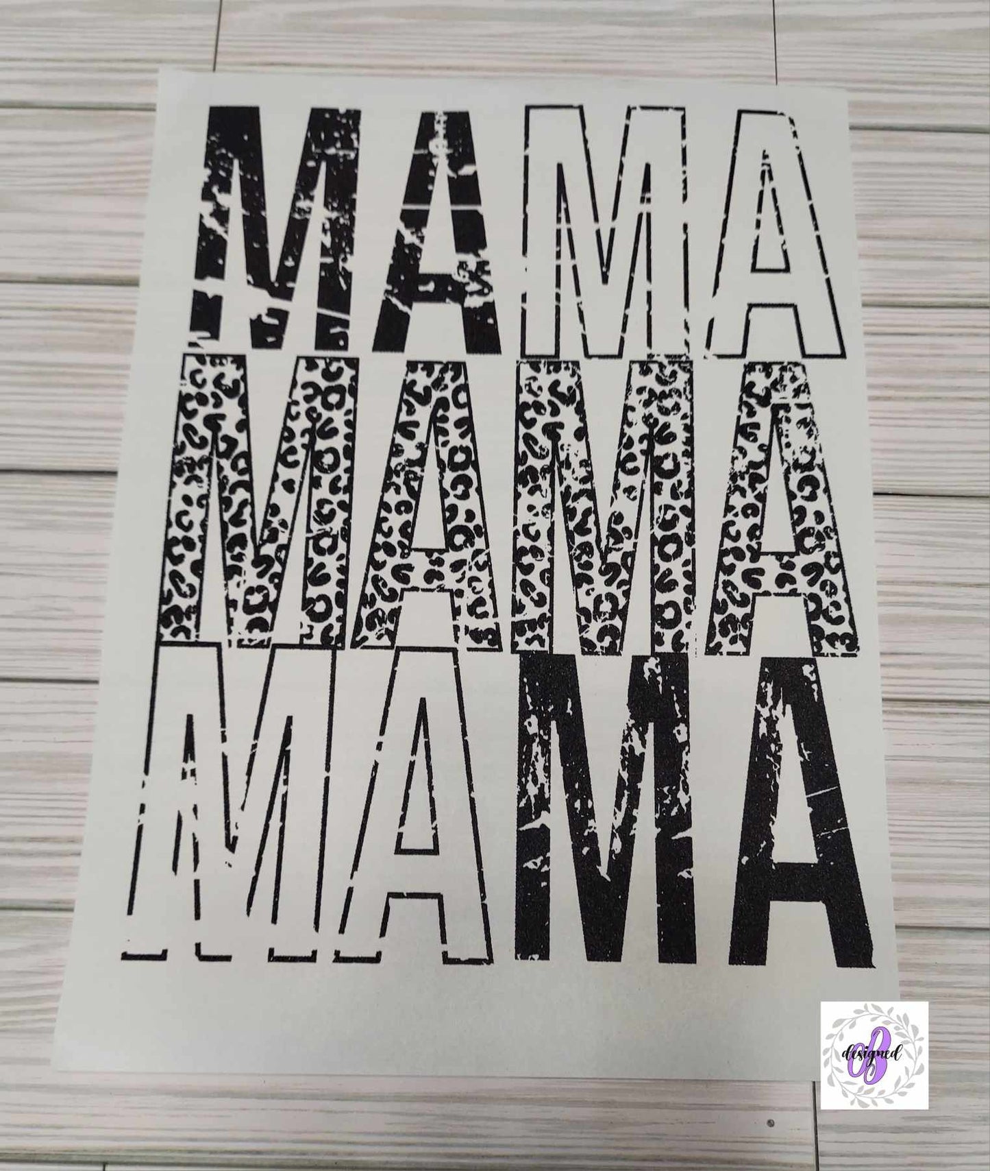 MAMA STACKED CHEETAH DISTRESSED