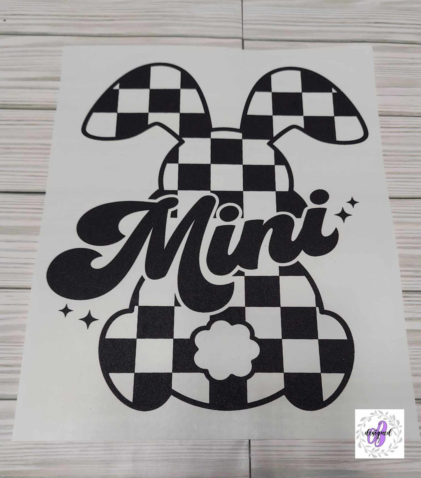 MINI CHECKERED BUNNY (8 INCHES) - KID